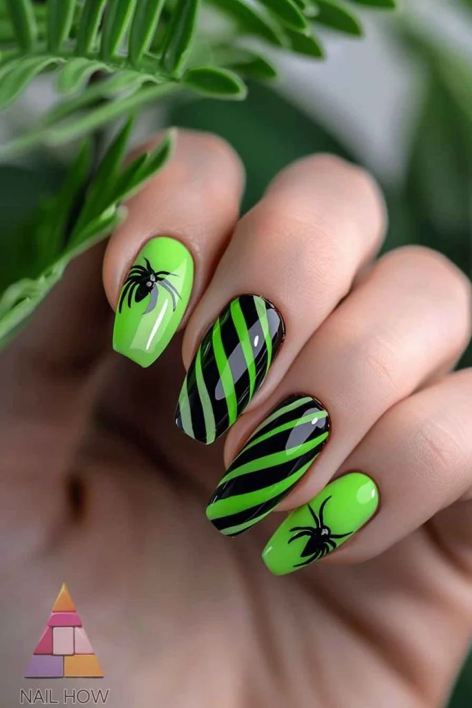 Mentol Manicure for scary season