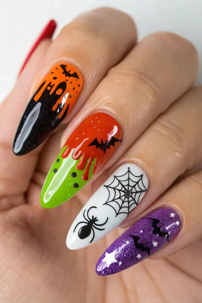 Easy Halloween Nails