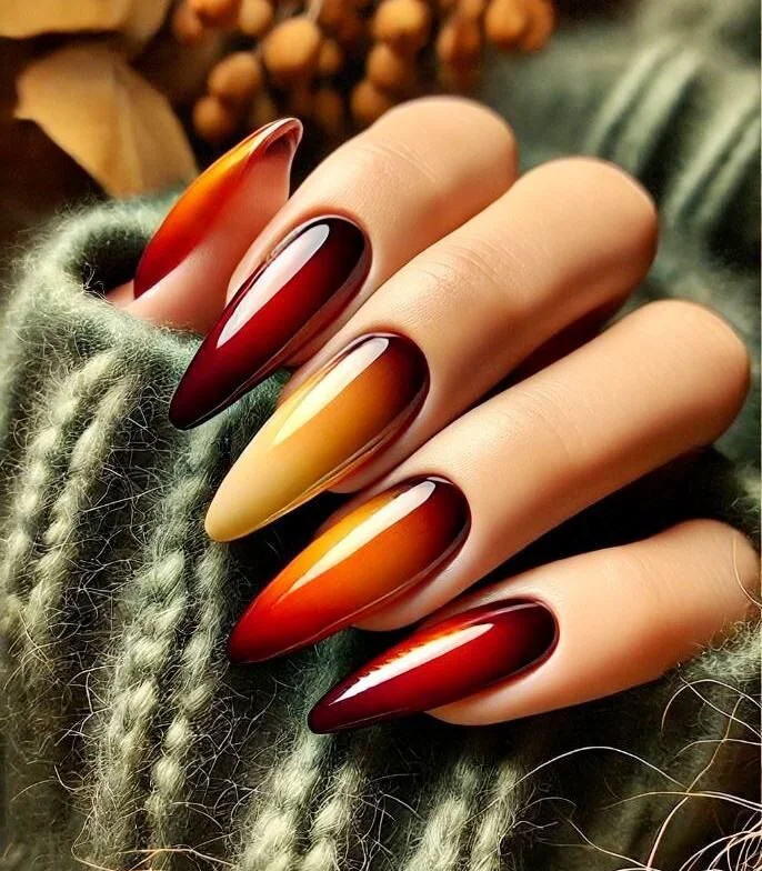 Ombre Manicure for autumn