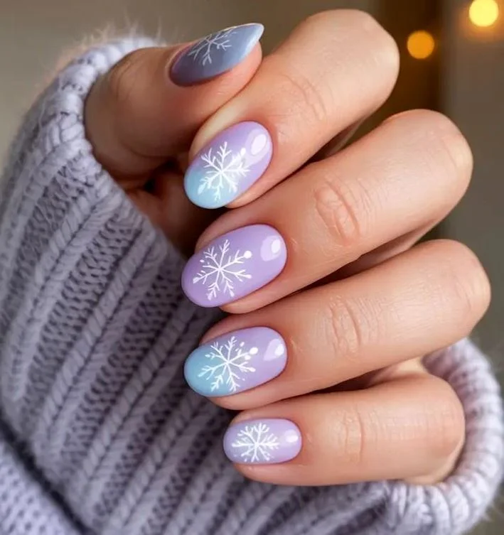 Ombre december nails
