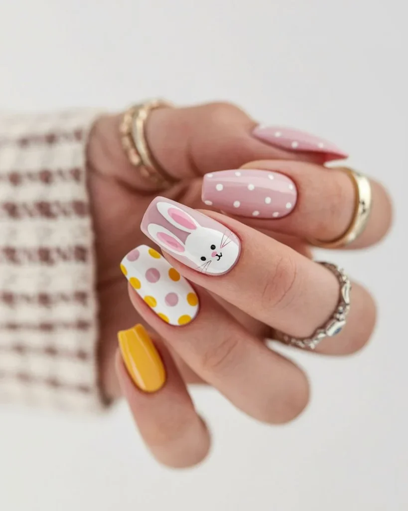 Cute Bunny Easter Nail Designs for your inspiration