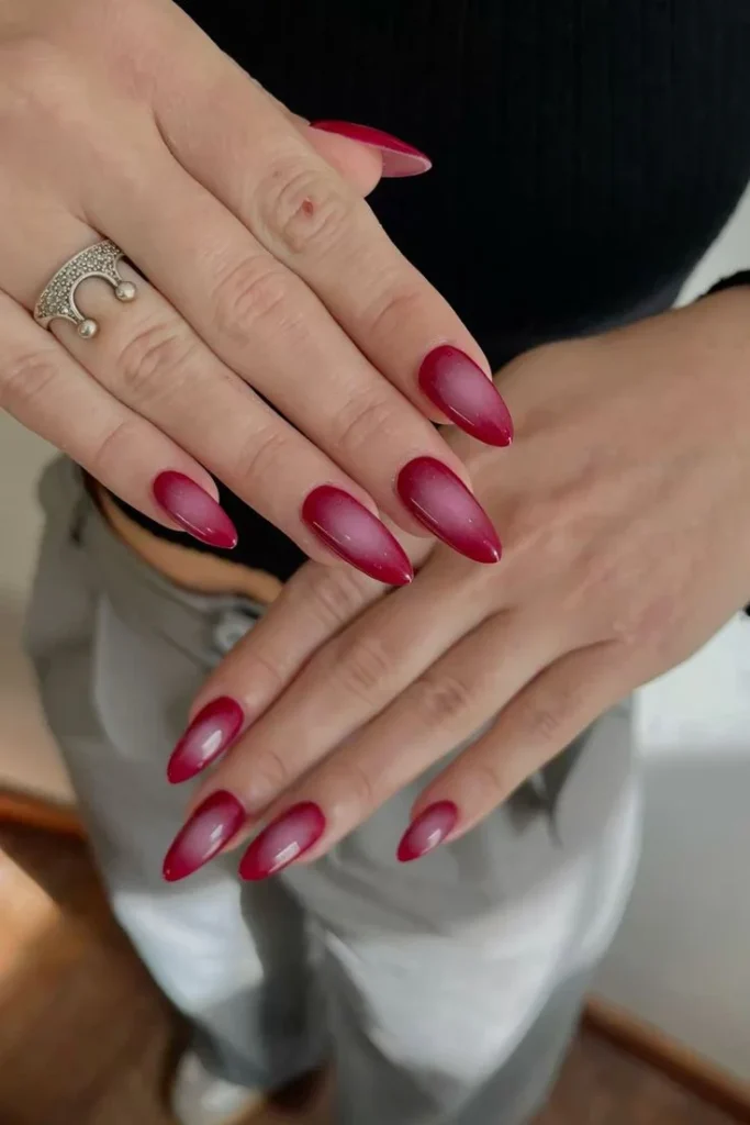 Red Aura Nail Designs