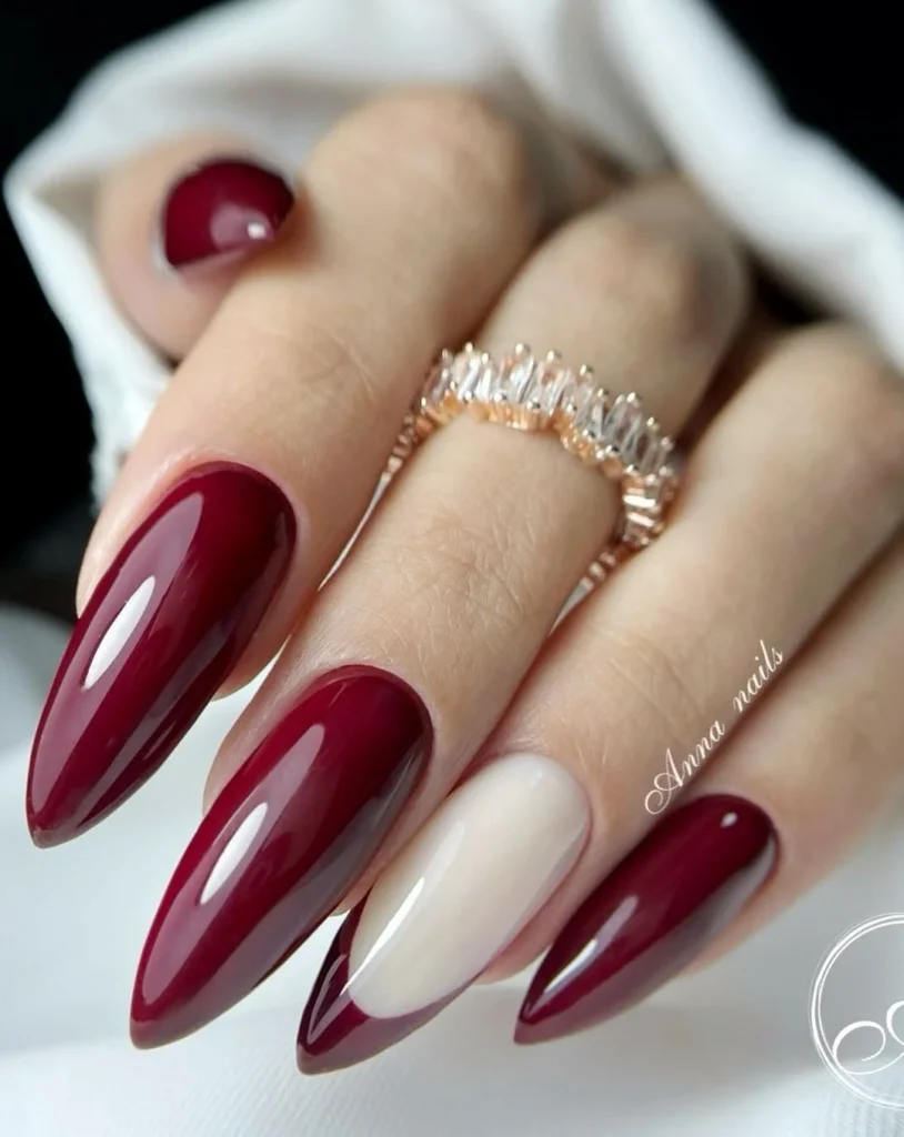 Dark Cherry Manicure