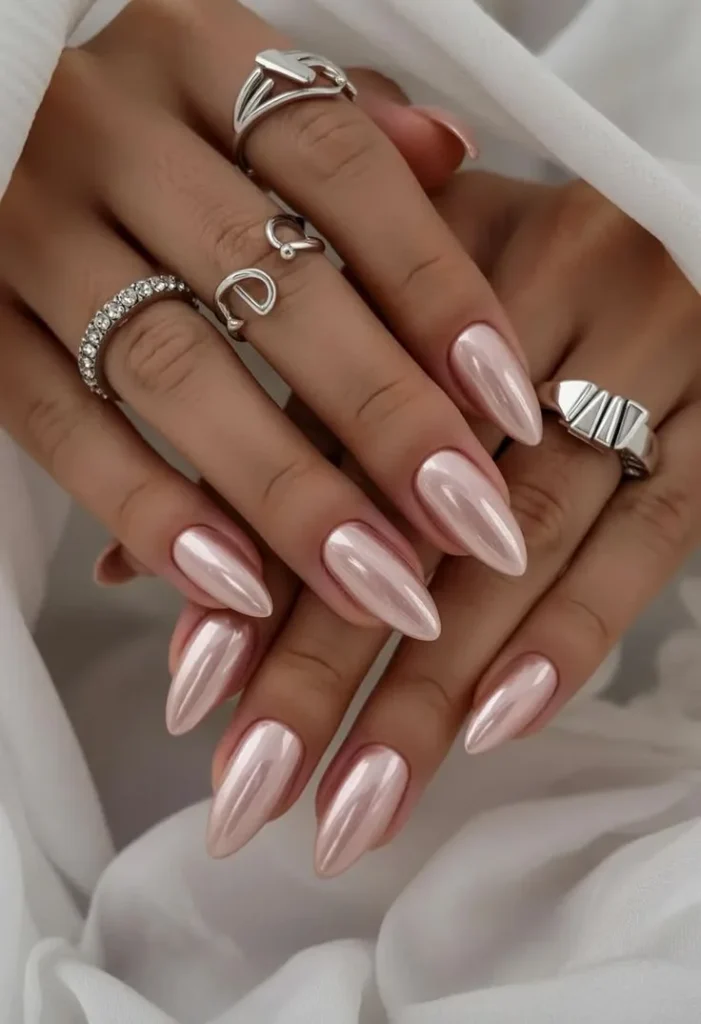 Almond Old Money Nails