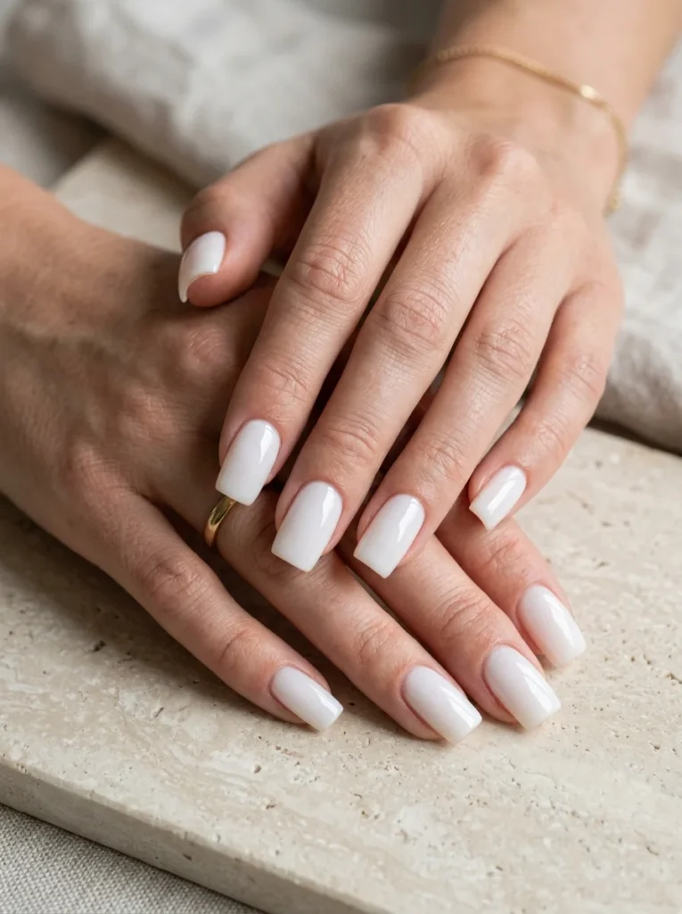 Square Old Money Nail Design